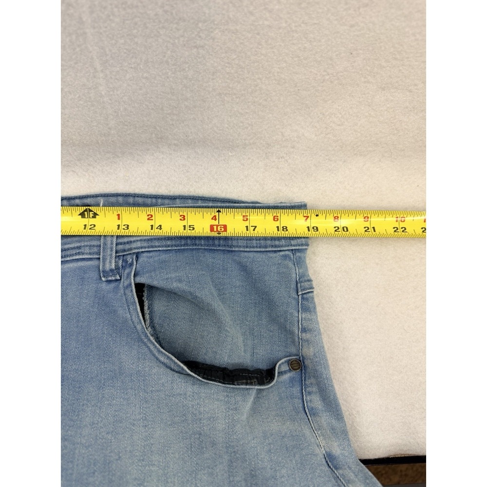 Barbell Apparel Jeans Mens 38 Blue Athletic Straight Fit Light Wash, FLAW - Picture 5 of 12